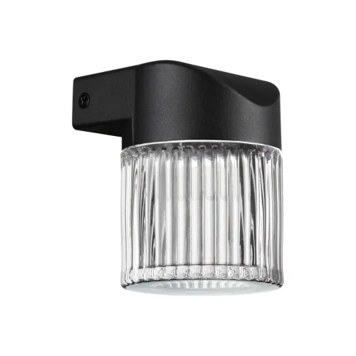 Настенный светильник уличный LED Estima 359291 Novotech уличный IP65 чёрный на 1 лампу, плафон прозрачный в стиле современный LED