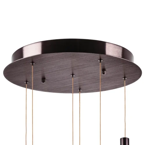 Светильник подвесной LED Sferetta 801189 Lightstar серый бордовый разноцветный 18 ламп, основание бордовое коричневое в стиле минимализм каскад фото 5