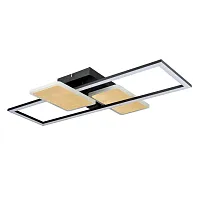 Светильник потолочный LED Goldy 6575/80CL Lumion чёрный золотой на 1 лампу, основание чёрное золотое в стиле современный 