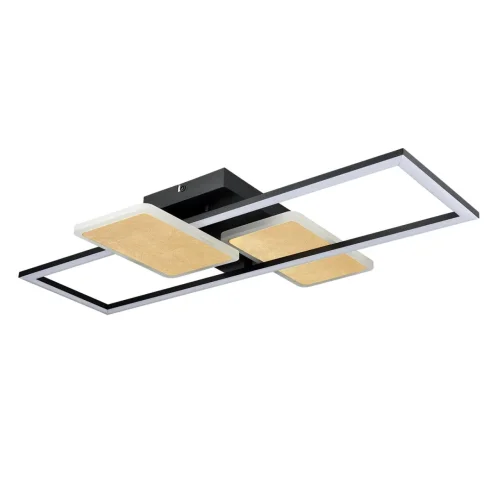 Светильник потолочный LED Goldy 6575/80CL Lumion чёрный золотой на 1 лампу, основание чёрное золотое в стиле современный 