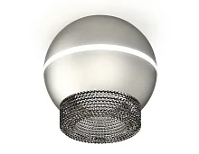 Светильник накладной Techno spot XS1103020 Ambrella light серебряный 1 лампа, основание серебряное в стиле модерн круглый