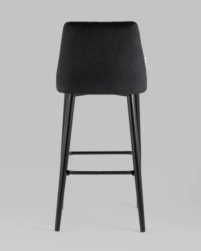 Стул барный Меган велюр черный УТ000025285 Stool Group, чёрный/велюр, ножки/металл/чёрный, размеры - ***** фото 5