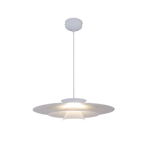 Светильник подвесной LED Chester V11109-PL Moderli белый на 1 лампу, основание белое в стиле скандинавский современный 