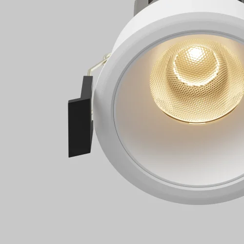 Светильник точечный LED Dip DL123-10W-3K-W Maytoni белый на 1 лампу, основание белое в стиле современный круглый фото 2