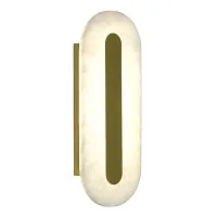 Бра LED Geom SL6139.201.01 ST-Luce белый на 1 лампу, основание золотое в стиле современный 