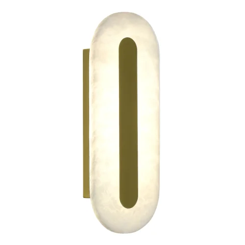 Бра LED Geom SL6139.201.01 ST-Luce белый на 1 лампу, основание золотое в стиле современный 