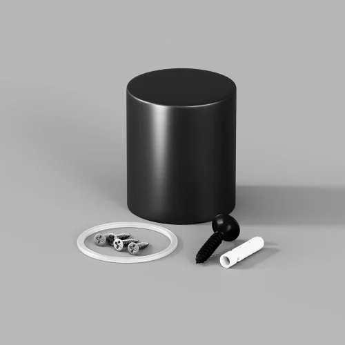 Торцевая металлическая заглушка LNM-D25-EC-M-B 20317 Maytoni цвет LED K, световой поток Lm
