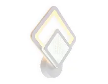 Бра LED FA4284 Ambrella light белый 1 лампа, основание белое в стиле современный классический квадраты