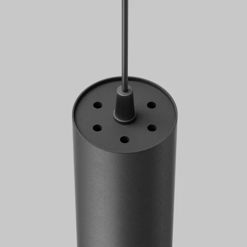 Светильник подвесной Focus LED P072PL-L12B3K-1 Maytoni чёрный на 1 лампу, основание чёрное в стиле современный хай-тек трубочки фото 8