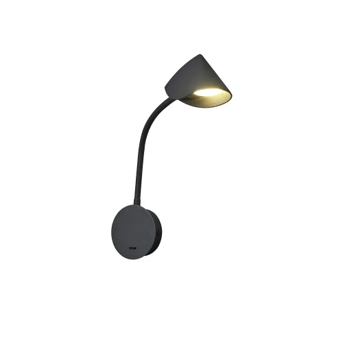 Бра с выключателем LED Goa 7721 Mantra чёрный на 1 лампа, основание чёрное в стиле хай-тек современный 