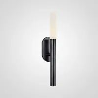 Бра Rousseau Small Bath Sconce Black 192924-22 ImperiumLoft белый 1 лампа, основание чёрное в стиле современный 