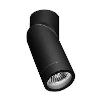 Светильник накладной CLT 030C BL Crystal Lux чёрный 1 лампа, основание чёрное в стиле современный круглый