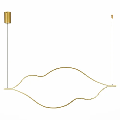 Светильник подвесной LED Cortile SL6106.203.45 ST-Luce золотой 1 лампа, основание золотое в стиле хай-тек 