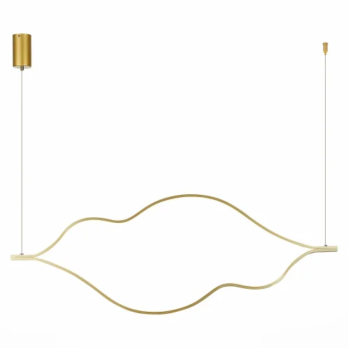 Светильник подвесной LED Cortile SL6106.203.45 ST-Luce золотой на 1 лампу, основание золотое в стиле хай-тек 