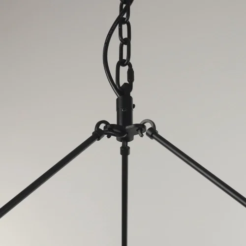 Люстра подвесная Смитсон CL470118 Citilux без плафона на 18 ламп, основание чёрное в стиле замковый кантри лофт  фото 3