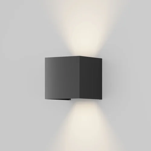Настенный светильник уличный LED Fulton O572WL-L20B3K Maytoni уличный IP54 чёрный на 1 лампу, плафон чёрный в стиле классический LED