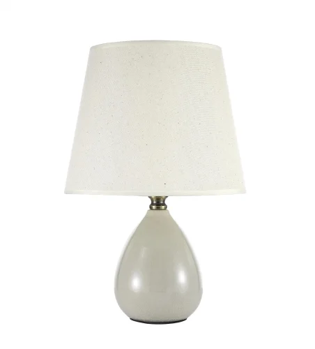 Настольная лампа Riccardo E 4.1 C Arti Lampadari белая 1 лампа, основание бежевое керамика в стиле классический 