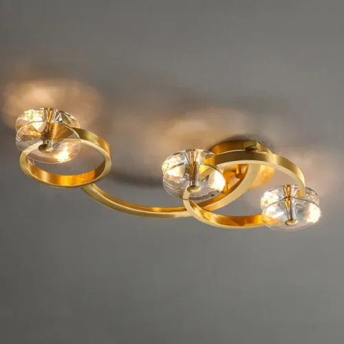 Светильник потолочный ADONICA ARCH L8 208108-23 ImperiumLoft прозрачный на 8 ламп, основание латунь в стиле современный фото 9