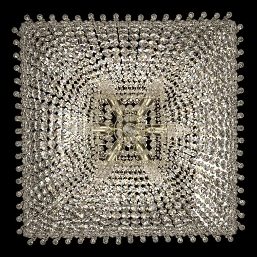 Люстра потолочная хрустальная 19272/70IV G Bohemia Ivele Crystal прозрачная на 16 ламп, основание золотое в стиле классический sp фото 2