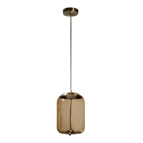 Светильник подвесной LED Knot 8135-C LOFT IT янтарный 1 лампа, основание золотое в стиле современный лофт 
