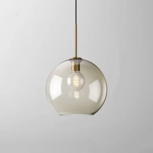Светильник подвесной VILMO C 213940-26 ImperiumLoft янтарный на 1 лампу, основание латунь в стиле современный лофт Светильник подвесной VILMO C 213940-26 ImperiumLoft янтарный на 1 лампу, основание латунь в стиле современный лофт