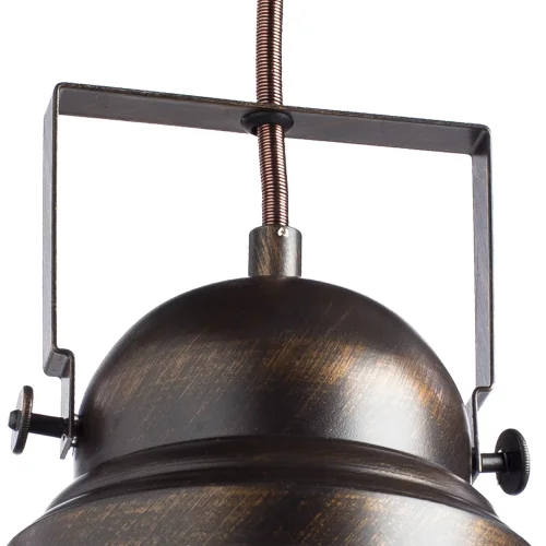 Светильник подвесной лофт Martin A5213SP-1BR Arte Lamp коричневый 1 лампа, основание коричневое в стиле лофт  фото 3