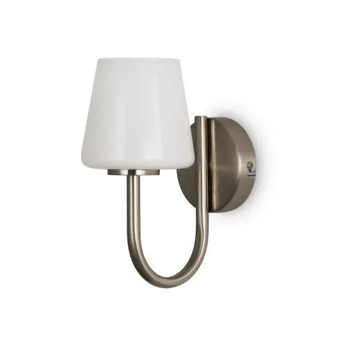 Бра Jade FR2039WL-01N Freya белый на 1 лампу, основание никель в стиле классический американский фото 4 Бра Jade FR2039WL-01N Freya белый на 1 лампу, основание никель в стиле классический американский фото 4