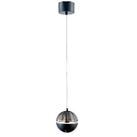 Светильник подвесной LED Ballonger 4326-1P Favourite серый чёрный на 1 лампу, основание чёрное в стиле современный 