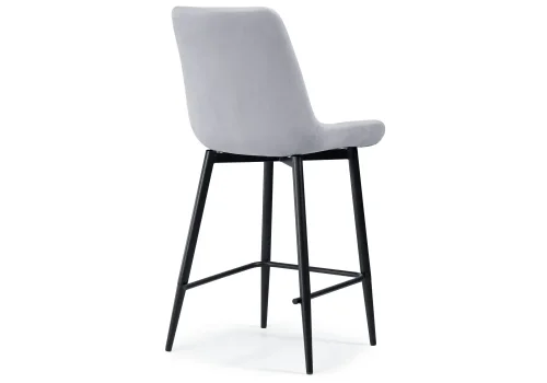 Полубарный стул Алст К серо-лиловый / черный 502123 Woodville, серый/велюр, ножки/металл/чёрный, размеры - ****500*560 фото 4