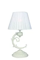 Настольная лампа Caserta OML-34004-01 Omnilux белая 1 лампа, основание белое металл в стиле классический 