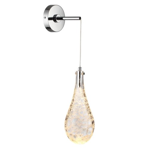 Бра LED Braid 7148/5WL Odeon Light прозрачный на 1 лампу, основание хром в стиле современный классический выдувное фото 3