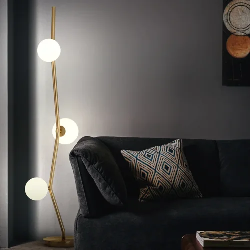 Торшер MATHIA FL 212092-23 ImperiumLoft белый на 3 лампы, основание латунь в стиле современный фото 7 Торшер MATHIA FL 212092-23 ImperiumLoft белый на 3 лампы, основание латунь в стиле современный фото 7