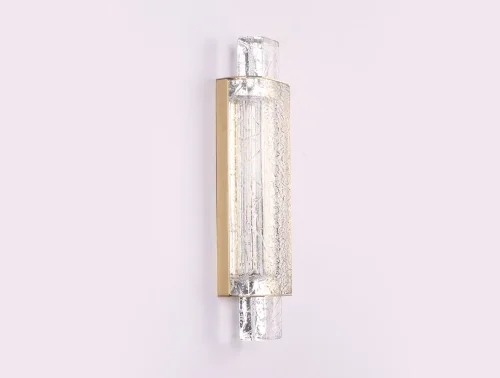 Бра LED 10831/A gold Newport прозрачный на 1 лампа, основание золотое в стиле американский современный классический  фото 2
