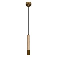 Светильник подвесной Эверест / Everest 10583C Bronze LOFT IT бежевый на 1 лампу, основание бронзовое в стиле современный 