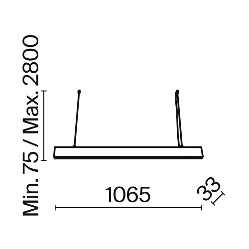 Светильник подвесной LED Vinder P050PL-L40B4K Maytoni чёрный на 1 лампу, основание чёрное в стиле хай-тек линейный фото 5