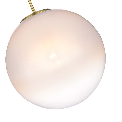 Светильник потолочный Cassius SL1190.222.01 ST-Luce белый 1 лампа, основание золотое в стиле современный шар фото 3