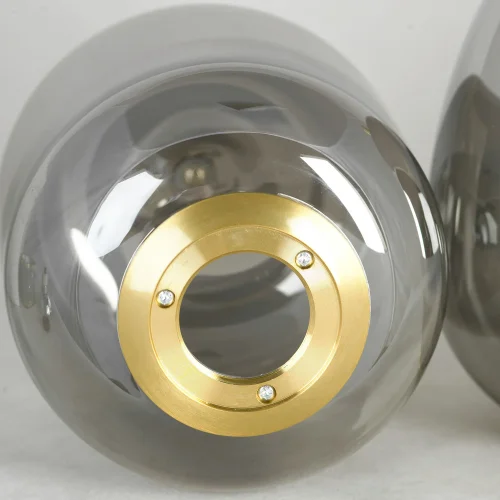 Светильник потолочный LSP-8730 Lussole серый чёрный 3 лампы, основание бронзовое в стиле современный лофт  фото 5