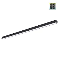 Трековый токопроводящий светильник LED с переключателем цветовой темперетуры Vector 359942 Novotech чёрный для шинопроводов серии Vector чёрный Трековый токопроводящий светильник LED с переключателем цветовой темперетуры Vector 359942 Novotech чёрный для шинопроводов серии Vector чёрный