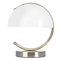 Настольная лампа Banker A5041LT-1AB Arte Lamp белая 1 лампа, основание античное бронза металл в стиле винтаж кантри современный 