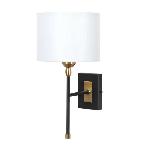 Бра Jamie A4090AP-1BK Arte Lamp белый на 1 лампу, основание бронзовое чёрное в стиле современный Бра Jamie A4090AP-1BK Arte Lamp белый на 1 лампу, основание бронзовое чёрное в стиле современный