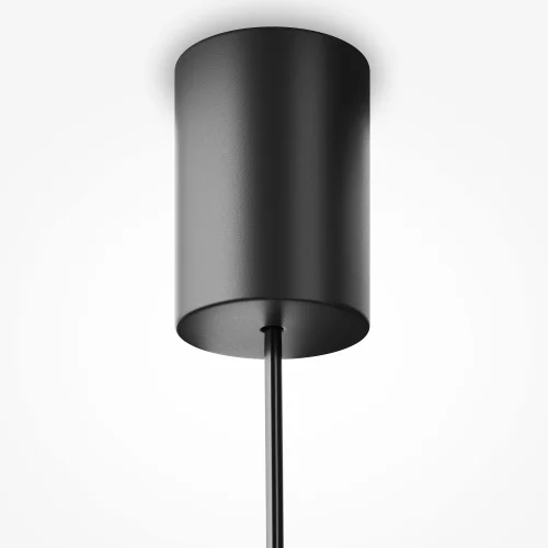 Светильник подвесной Sound Wave MOD255PL-01B3 Maytoni белый янтарный 1 лампа, основание чёрное в стиле современный трубочки фото 6