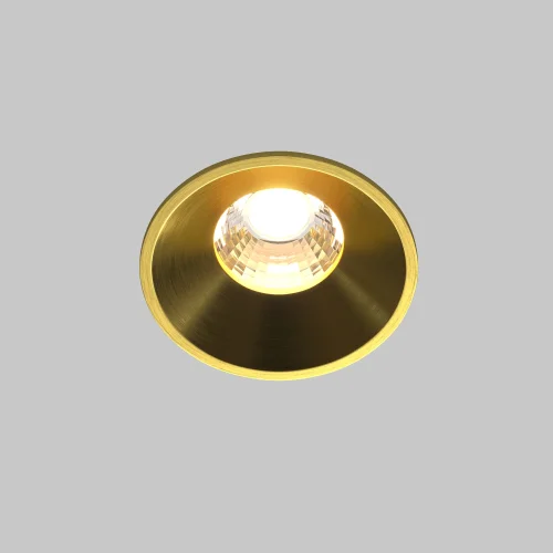 Светильник точечный LED Round DL058-7W3K-BS Maytoni латунь на 1 лампу, основание латунь в стиле современный фото 4