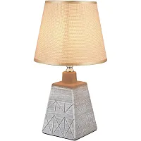 Настольная лампа Katheryn TL0159-T1 Toplight бежевая на 1 лампу, основание серое бетон в стиле кантри Настольная лампа Katheryn TL0159-T1 Toplight бежевая на 1 лампу, основание серое бетон в стиле кантри