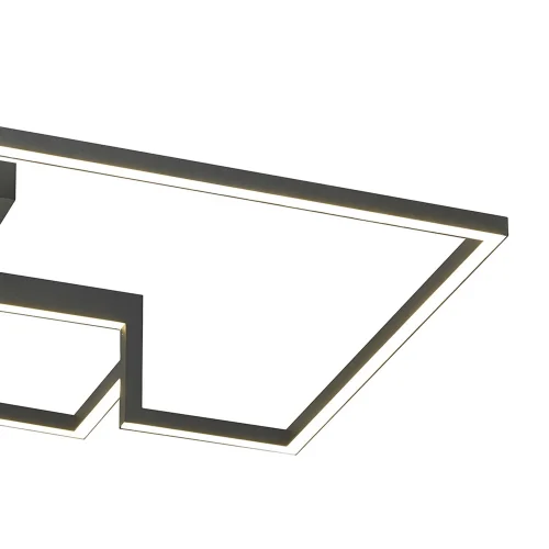 Светильник потолочный LED Boutique 7672 Mantra чёрный 1 лампа, основание чёрное в стиле современный хай-тек квадраты фото 3