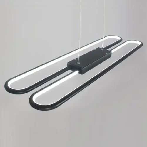 Светильник подвесной LED Style V2421-PL Moderli чёрный на 1 лампу, основание чёрное в стиле хай-тек фото 2