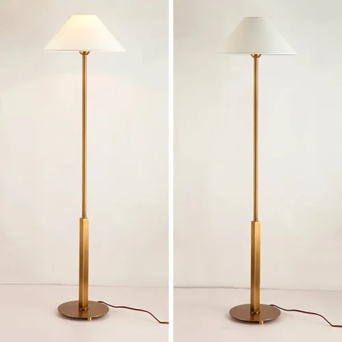 Торшер FAREL 140672-26 ImperiumLoft белый на 1 лампу, основание латунь в стиле современный фото 9