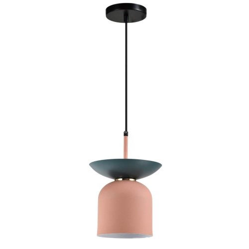Светильник подвесной Lecce V10441-1P Moderli розовый 1 лампа, основание чёрное в стиле современный  фото 3