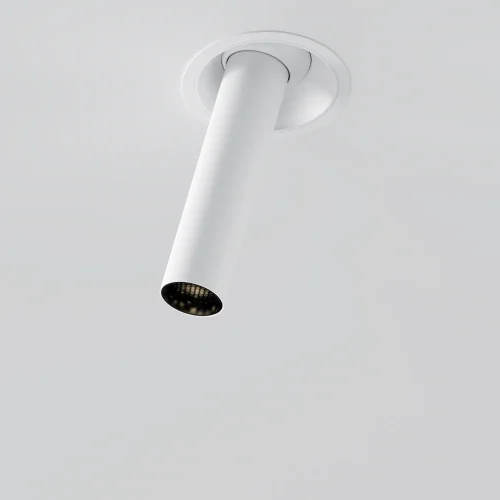 Светильник точечный LED Focus T C140RS-L200-7W3K-W Maytoni белый на 1 лампу, основание белое в стиле современный хай-тек трубочки фото 10