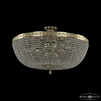 Люстра потолочная 19051/80IV G C1 Bohemia Ivele Crystal прозрачная на 16 ламп, основание золотое в стиле классика sp