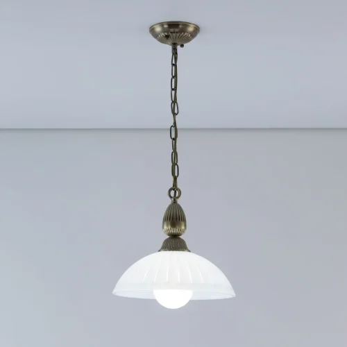 Светильник подвесной Латур CL413212 Citilux белый 1 лампа, основание бронзовое в стиле классический  фото 4